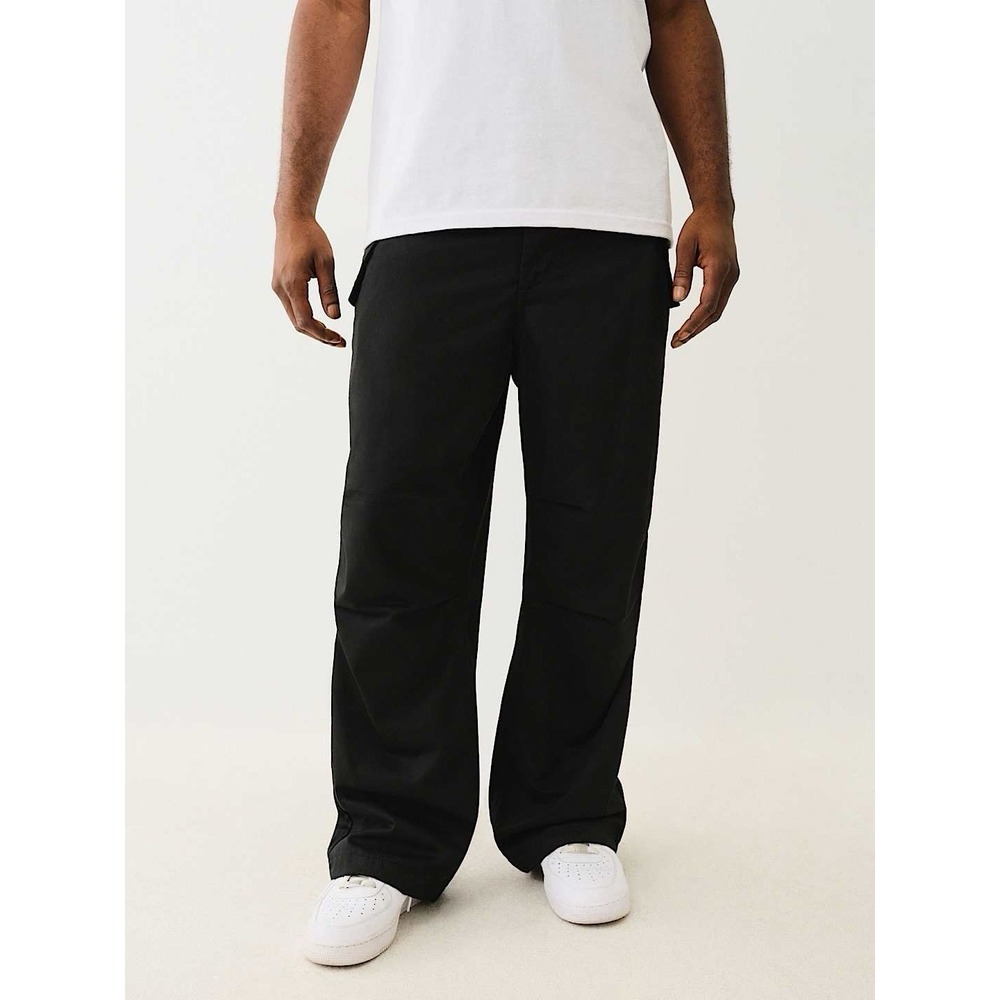 True Religion Big T BAGGY CARGO GRENADE PANTS Men's Size 34 Black